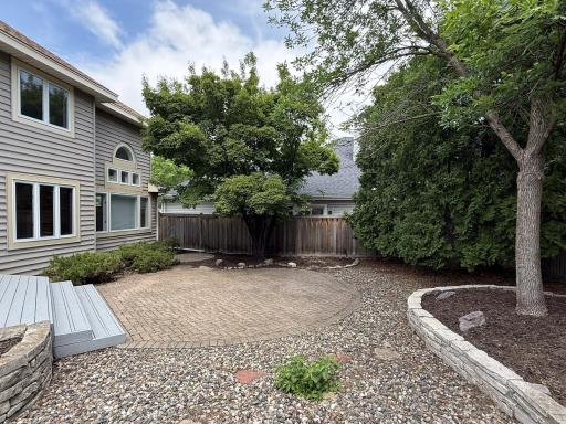 Spacious backyard