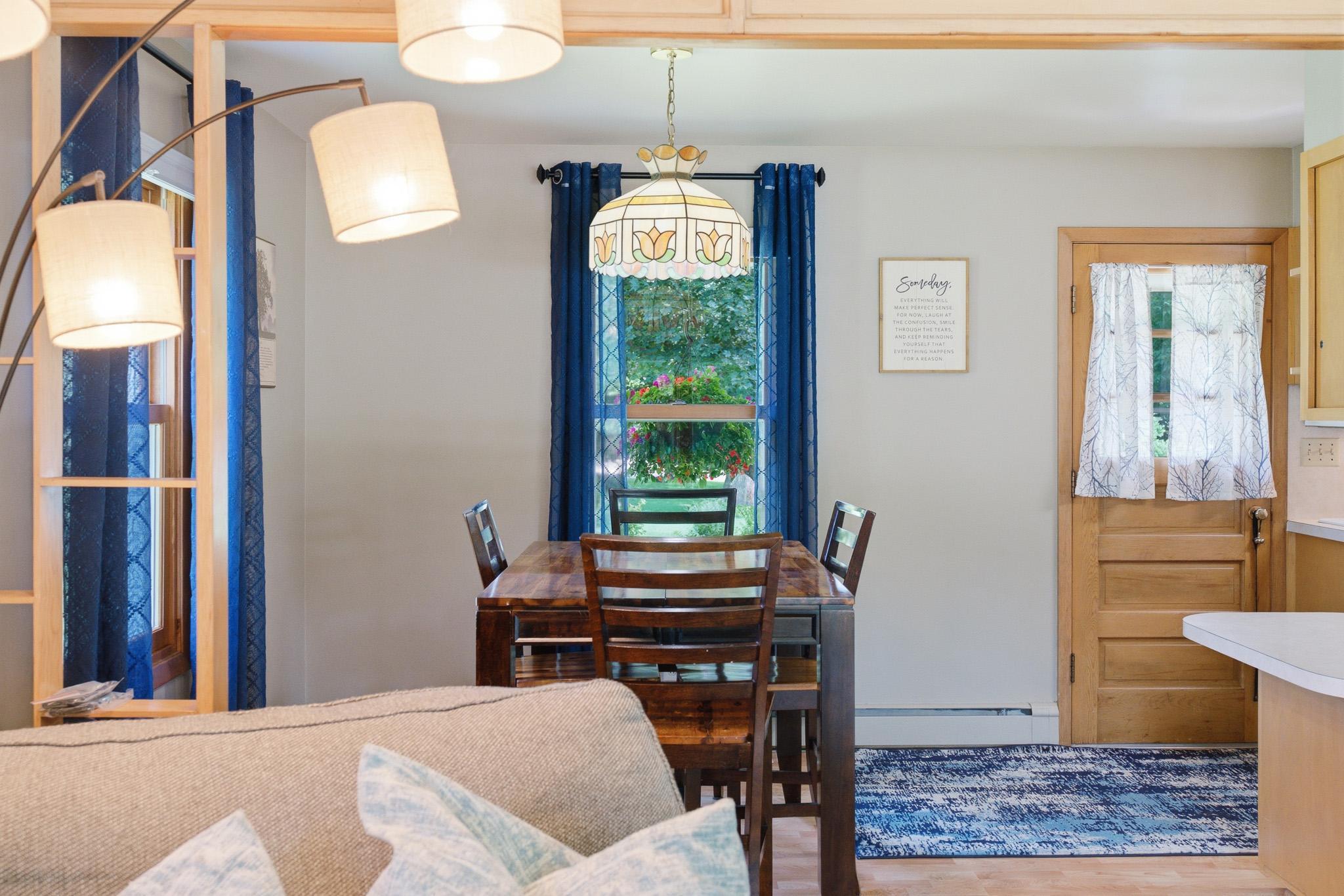 Spacious diningroom offers an ideal setting for everyday dining and special gatherings.