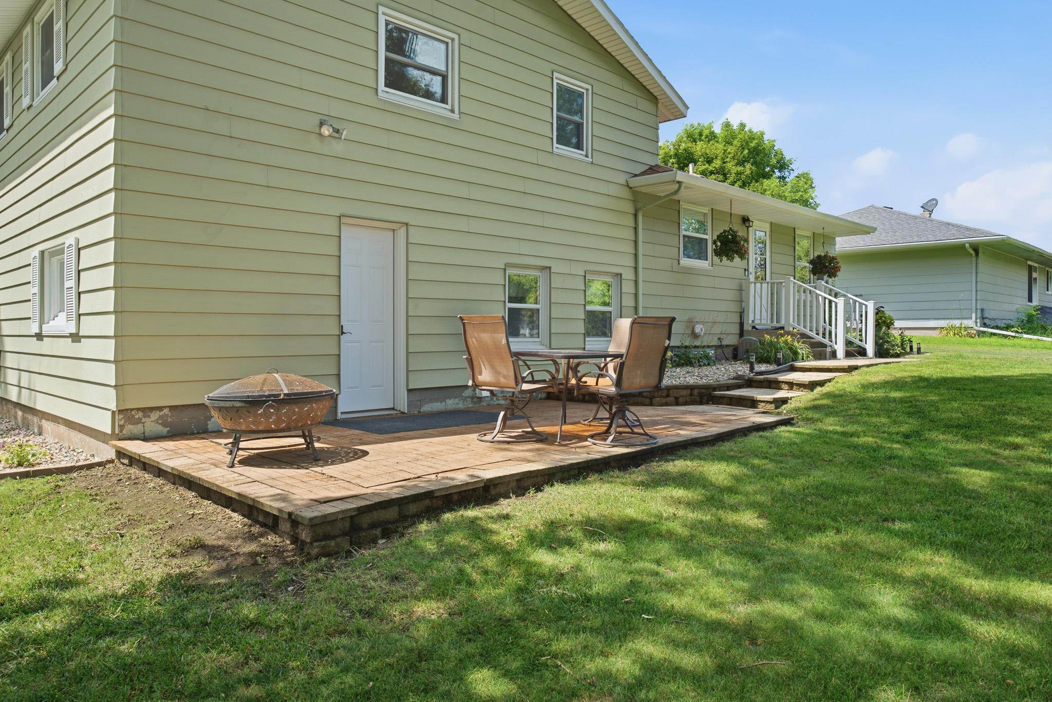 Enjoy the spacious backyard featuring a large patio- perfect for relaxing or entertaining.
