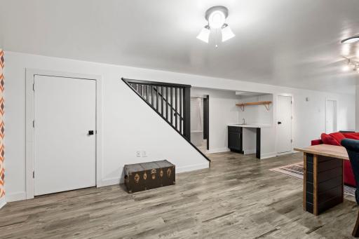 Plenty of room to create a recreation, game, or hobby area