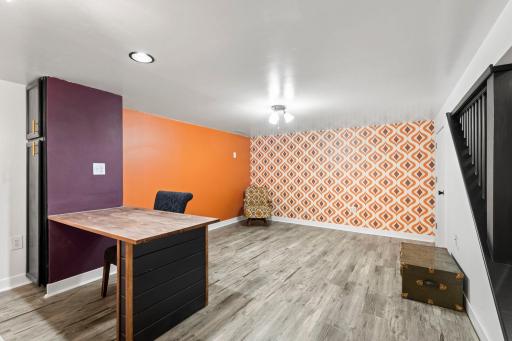 Finished lower level provides flexible recreation or entertaining space