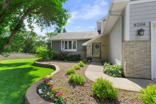 Inviting first impression as you walk up the front sidewalk