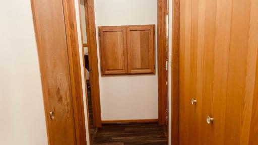 CLOTHES CHUTE FROM UPPER LEVEL TO LOWER LEVEL