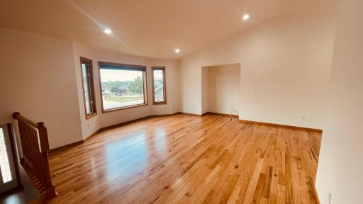 LIVING ROOM WITH CHASE FOR FIREPLACE/STOVE WITH GAS LINE
