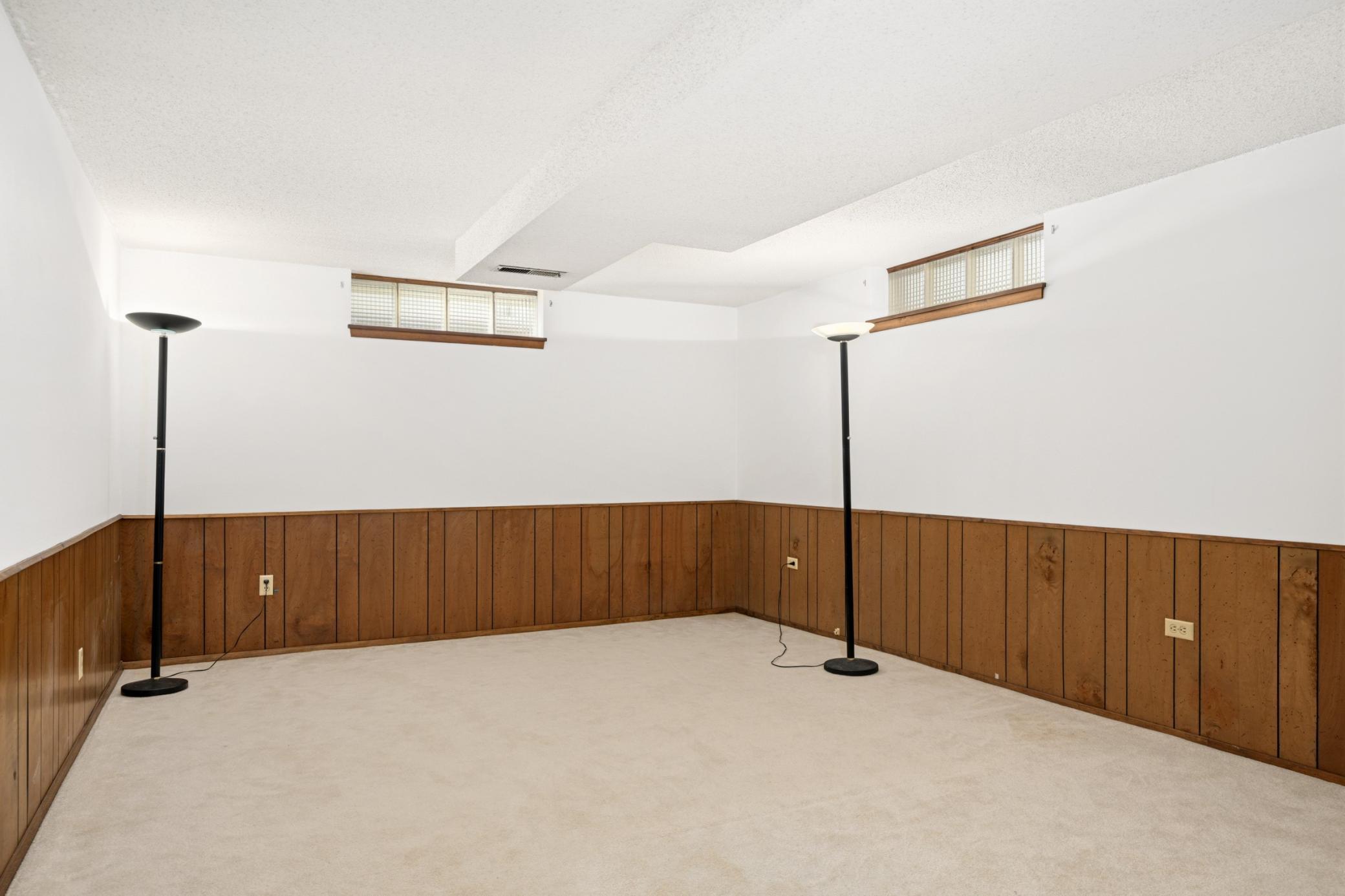 1 of 2 Non-Conforming Rooms on the Lower Level