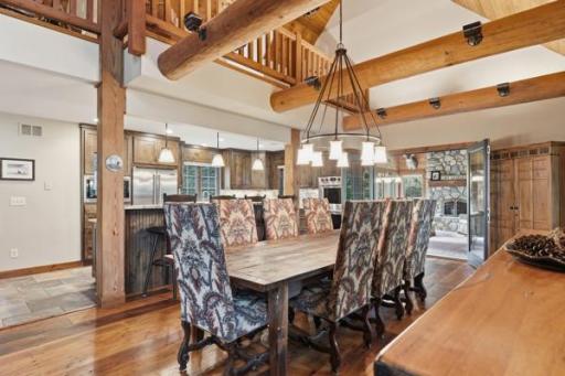 Spacious dining room