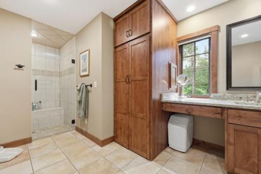 Tiled shower