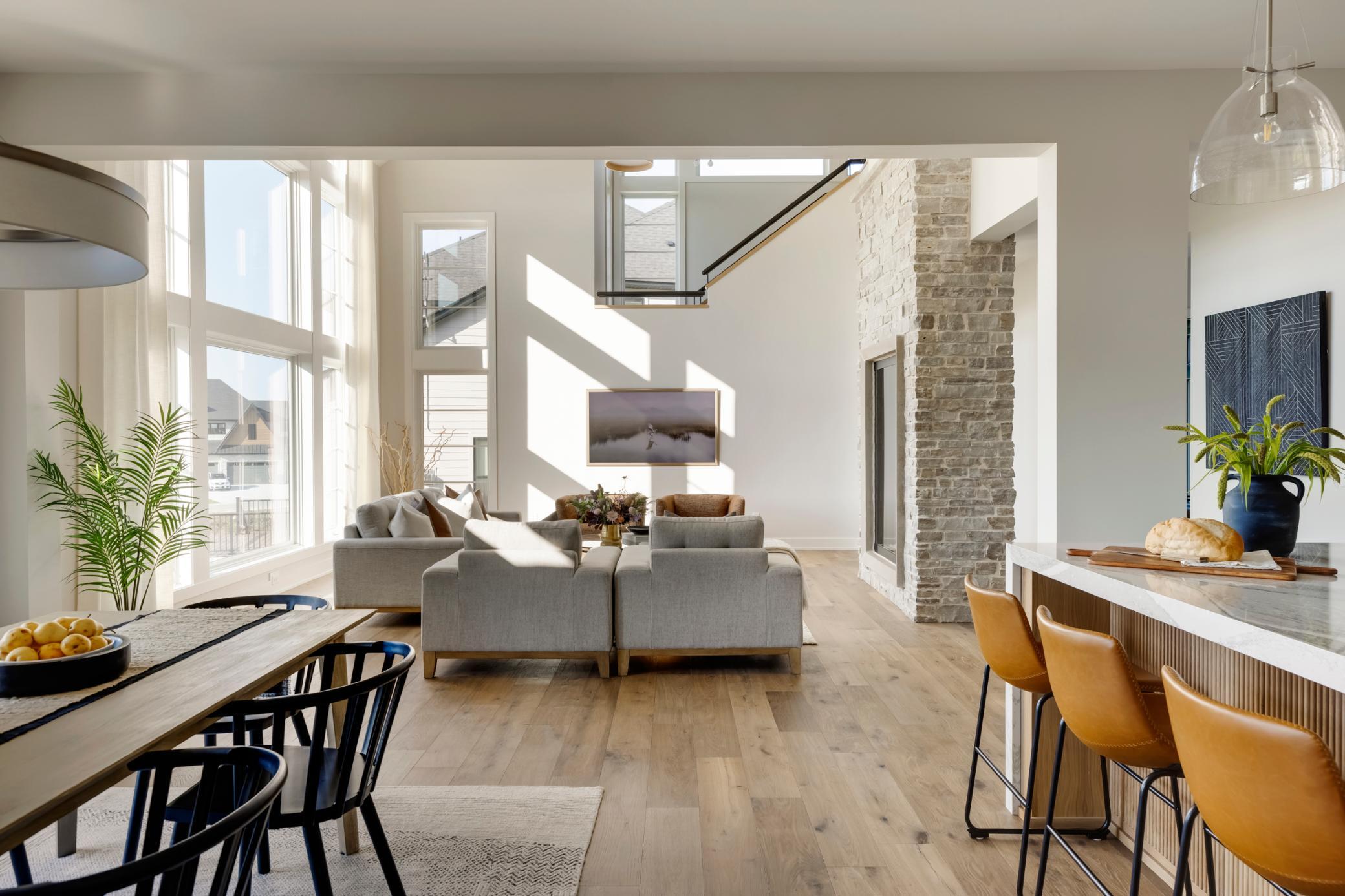 View from Dining to Great Room