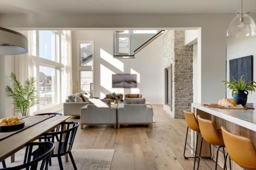 View from Dining to Great Room
