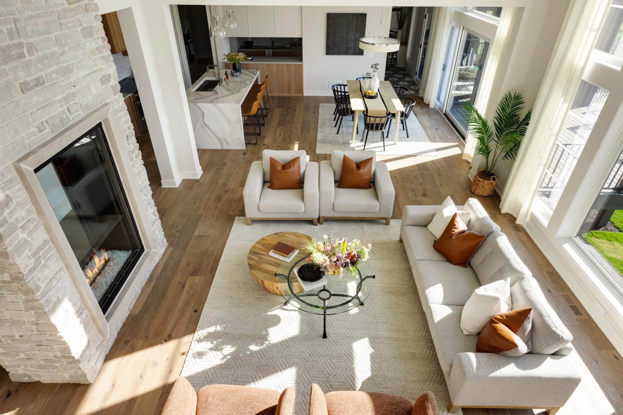 View from Staircase Over Great Room
