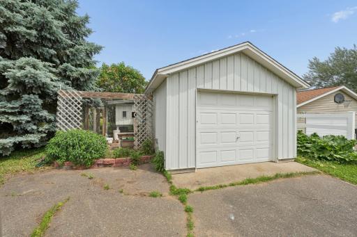 Single car garage would make wonderful work shop .One of 3 garages