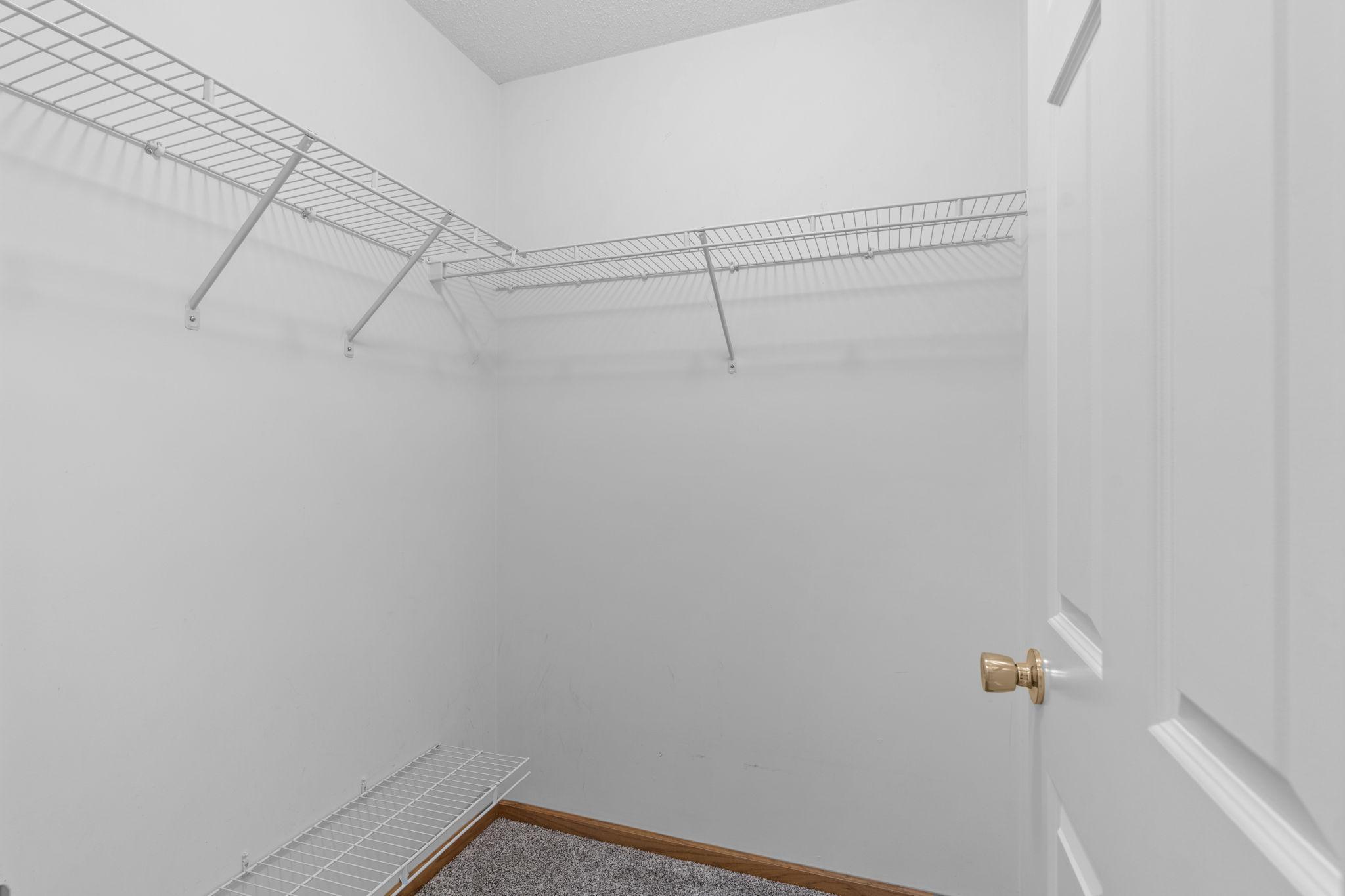 Large walk-in closet - one of TWO closets!