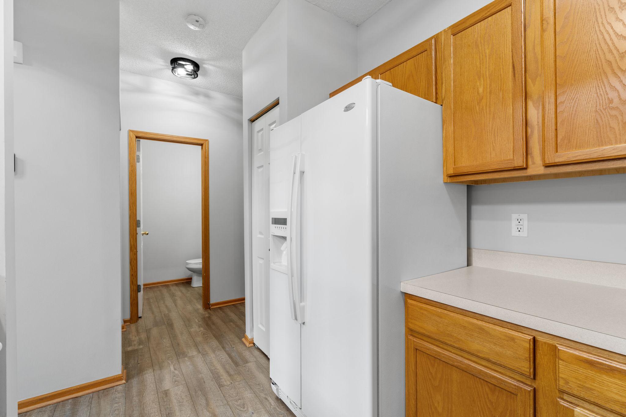 Kitchen even has a pantry closet!