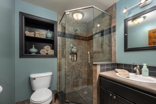 Lower level 3/4 bath