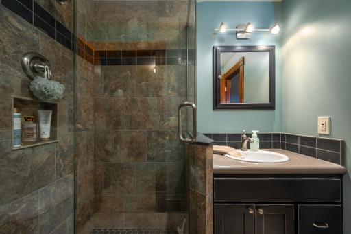 Lower level 3/4 bath