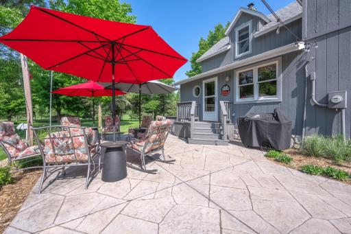 Relaxing on the patio