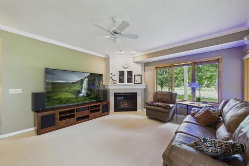 Lower Level Family room also has a fireplace and great views.