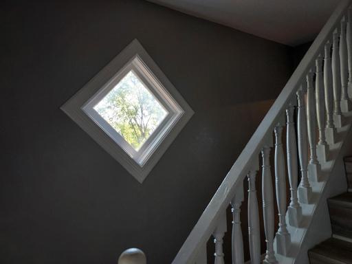 Cute window adds to the charm of the home!