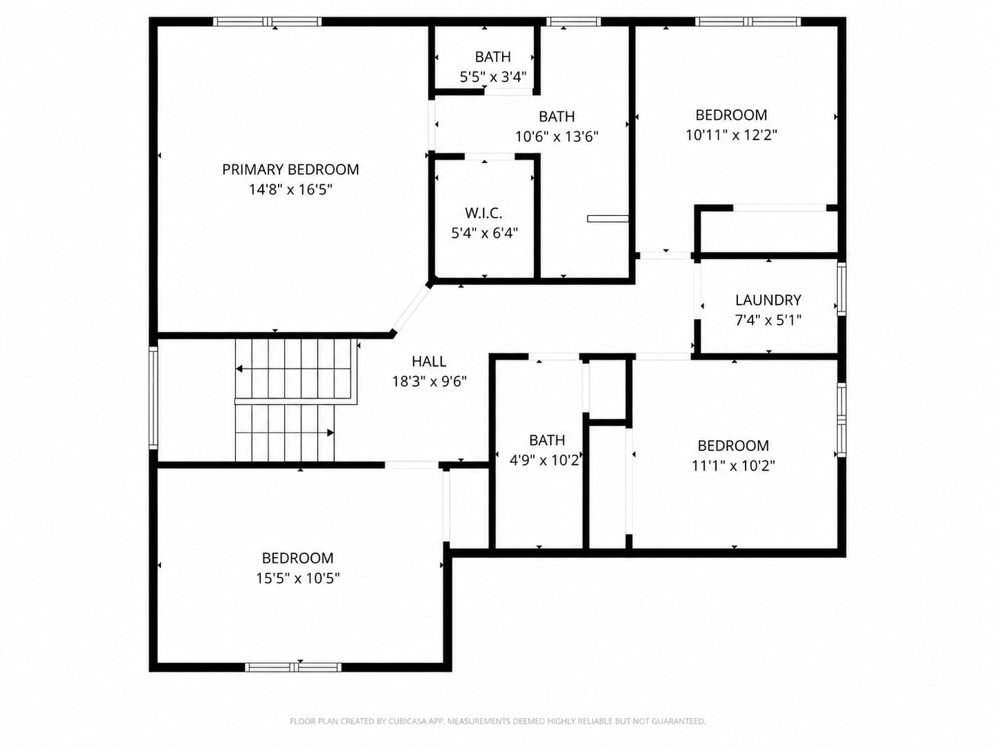 Upper Level Floor Plan