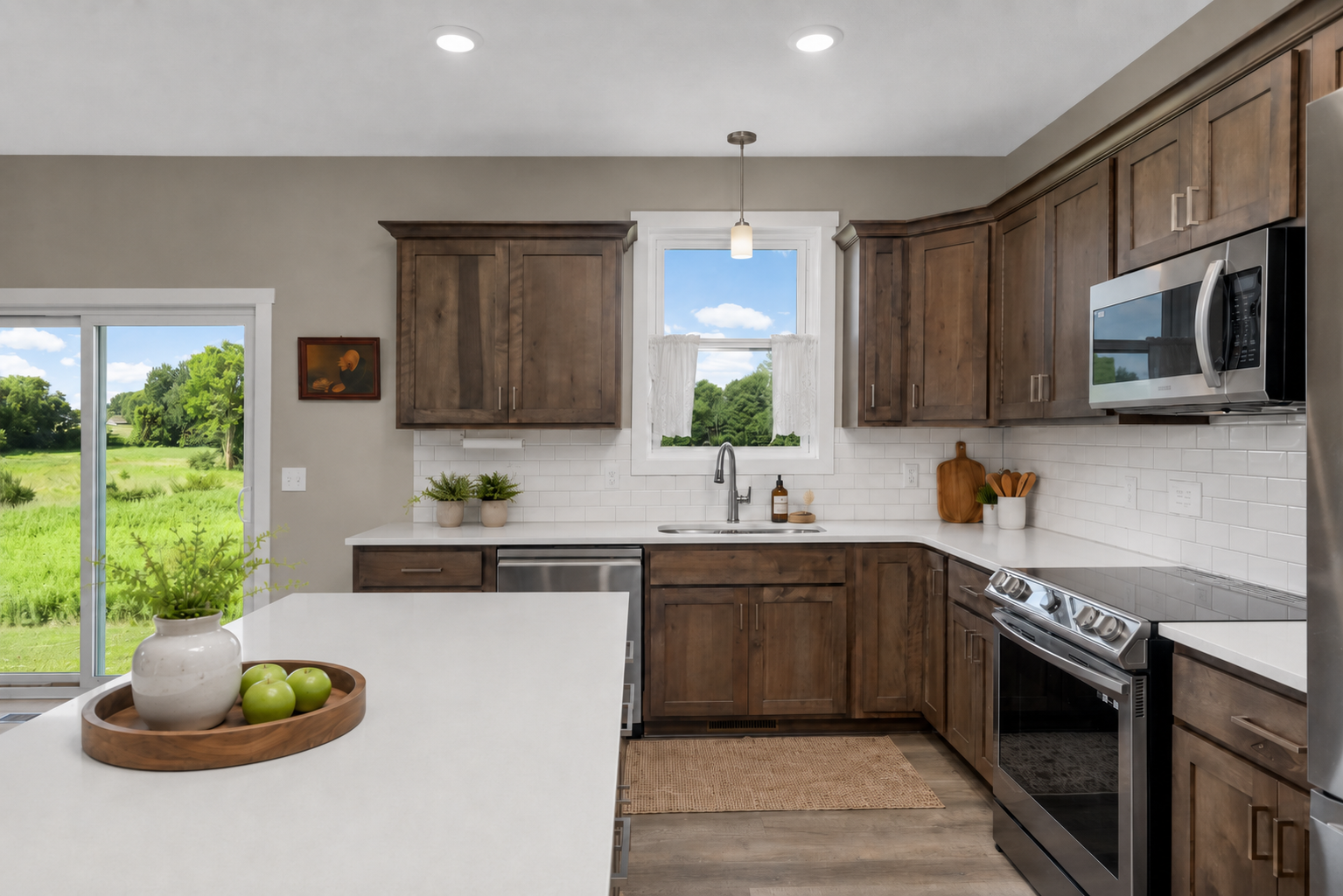 Kitchen with Stainless Appliances and Ample Cabinetry