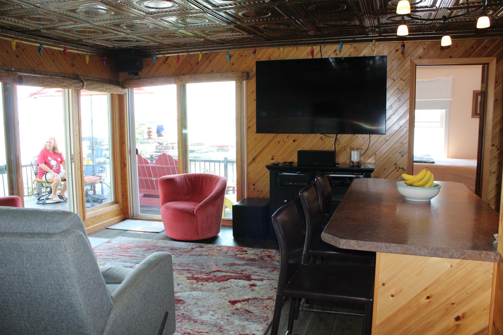 Electric Fireplace and TV