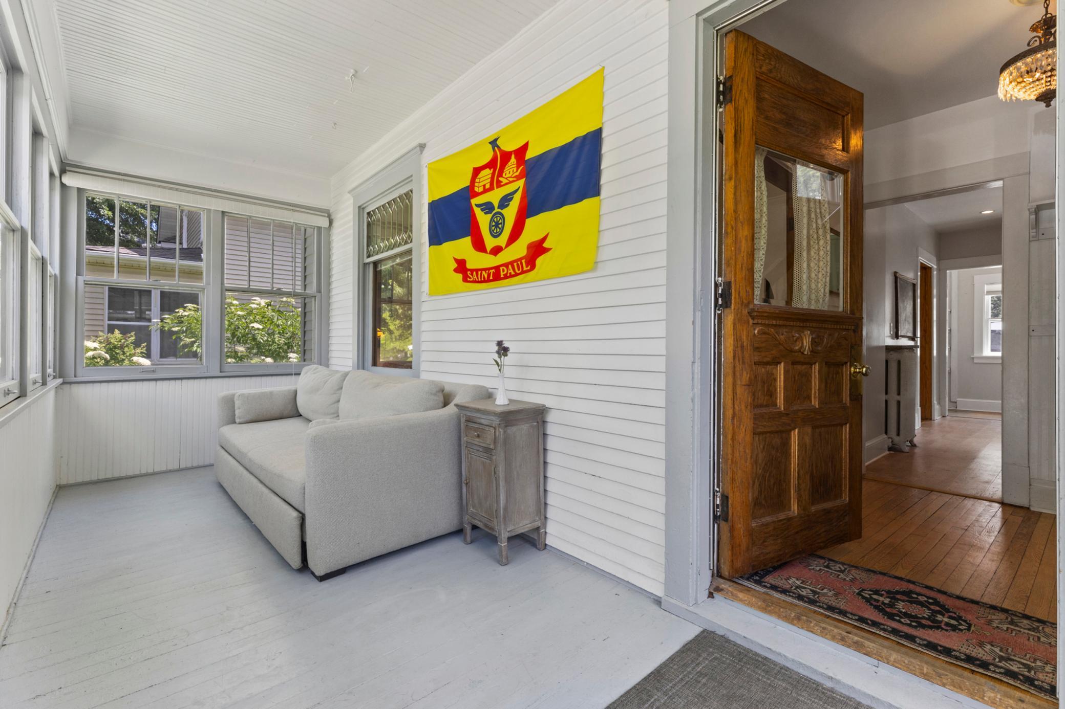 Classic front porch welcomes you into the home.