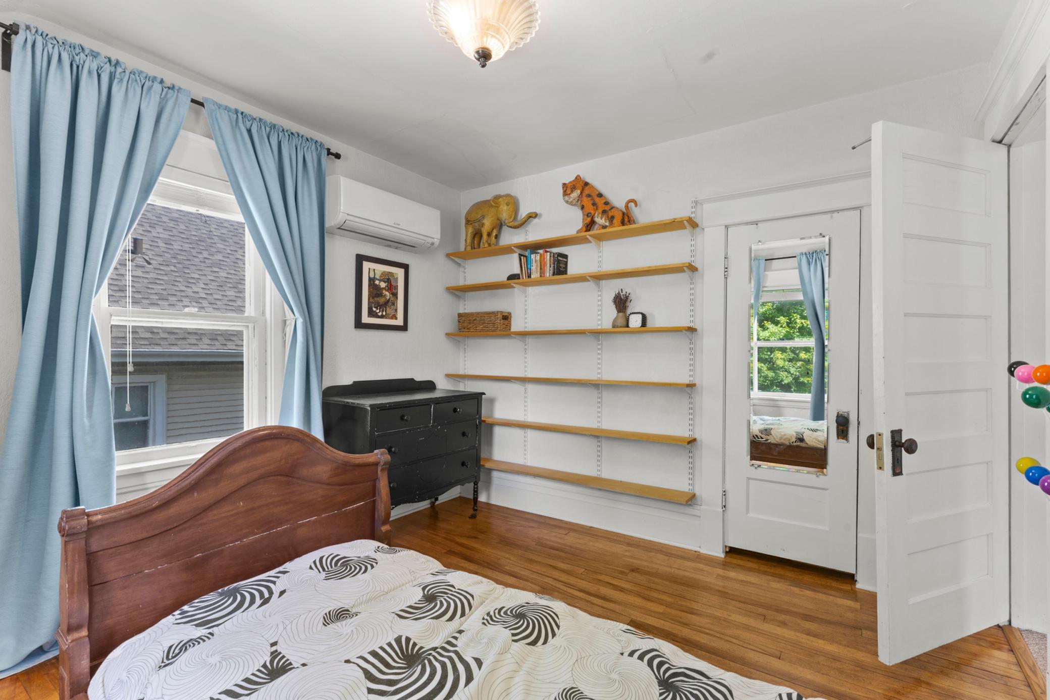 This bedroom also has its own mini split!