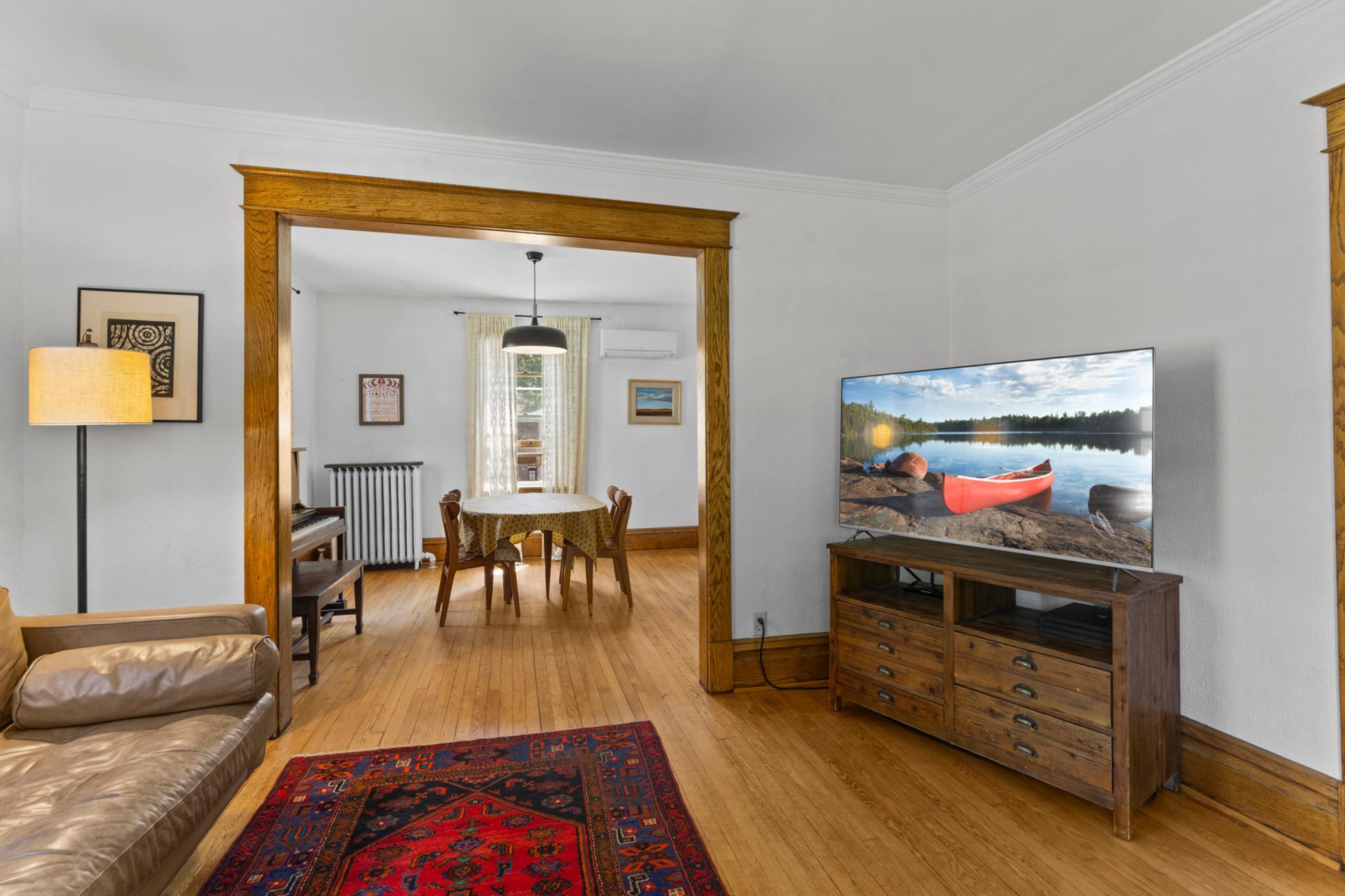 Archway between living room & dining room.