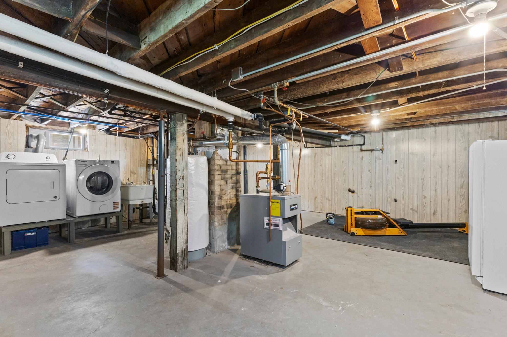 Newer boiler & freezer stays with the house!