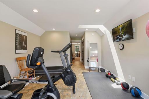 Flexible space that could also function as an upper-level primary suite