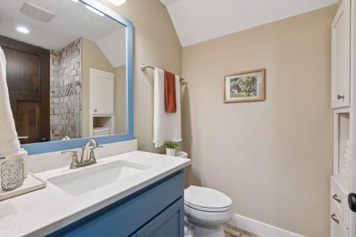 3/4 bath attached to this large upper-level bedroom