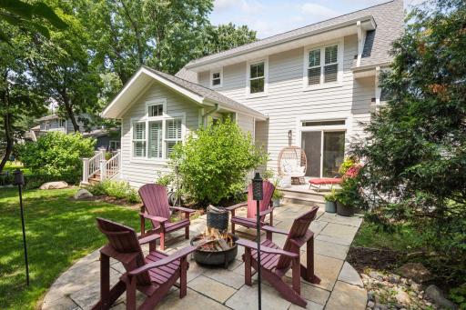 Rear patio- better than new construction!