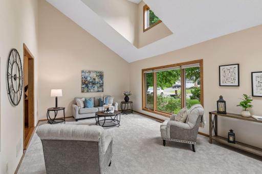 Skylights flood the front room with streams of natural light and joy~