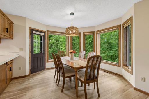 Everyday dining is wrapped in lush greens