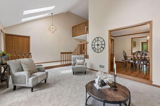 Reverse of the living room to showcase flow