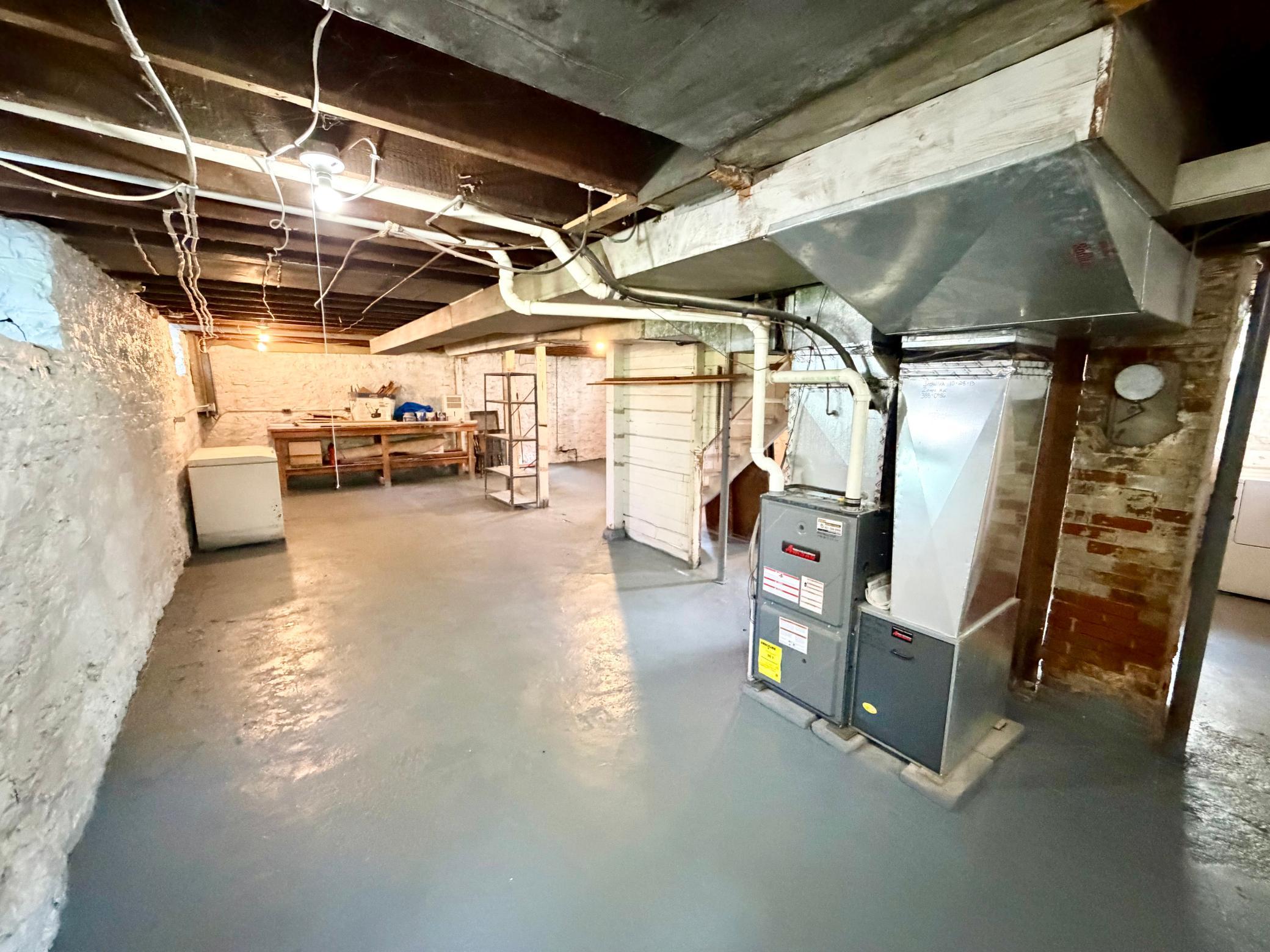 Freshly Painted Basement