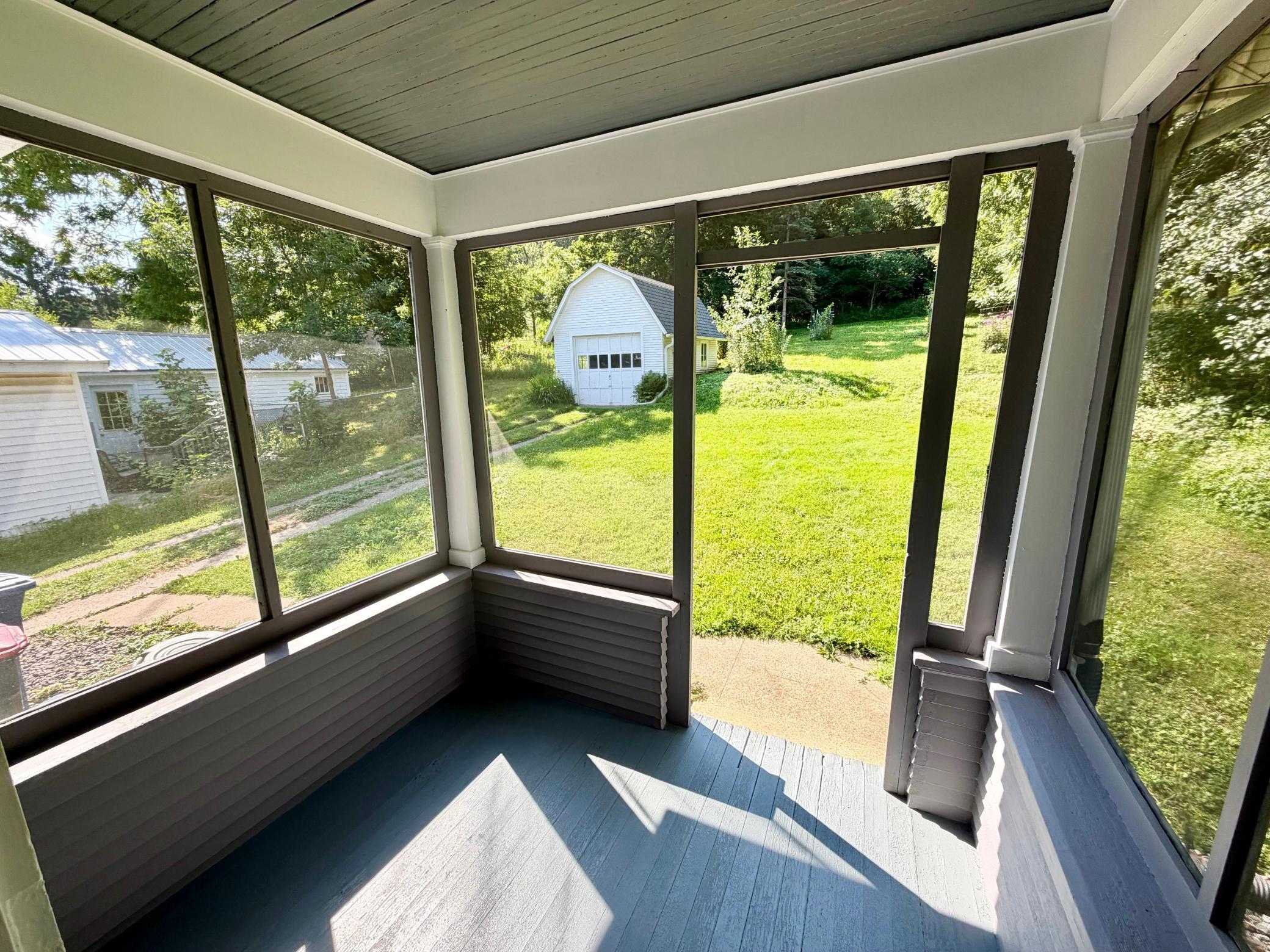 Back Porch Freshly Painted
