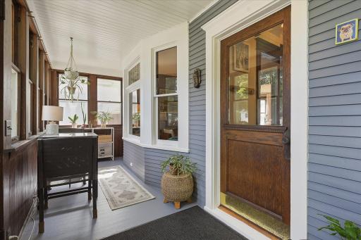 While technically unfinished space, this space can also be opened to the main living areas for additional square footage 3 seasons of the year.
