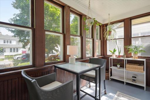 Great spot for a casual dinner, board game or just hanging with the plants. Table set is negotiable with purchase.