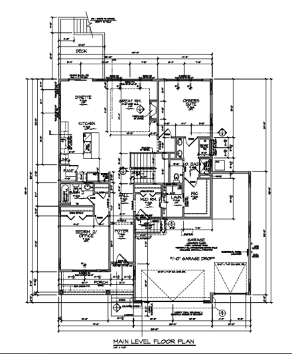 Main Level Floor Plan