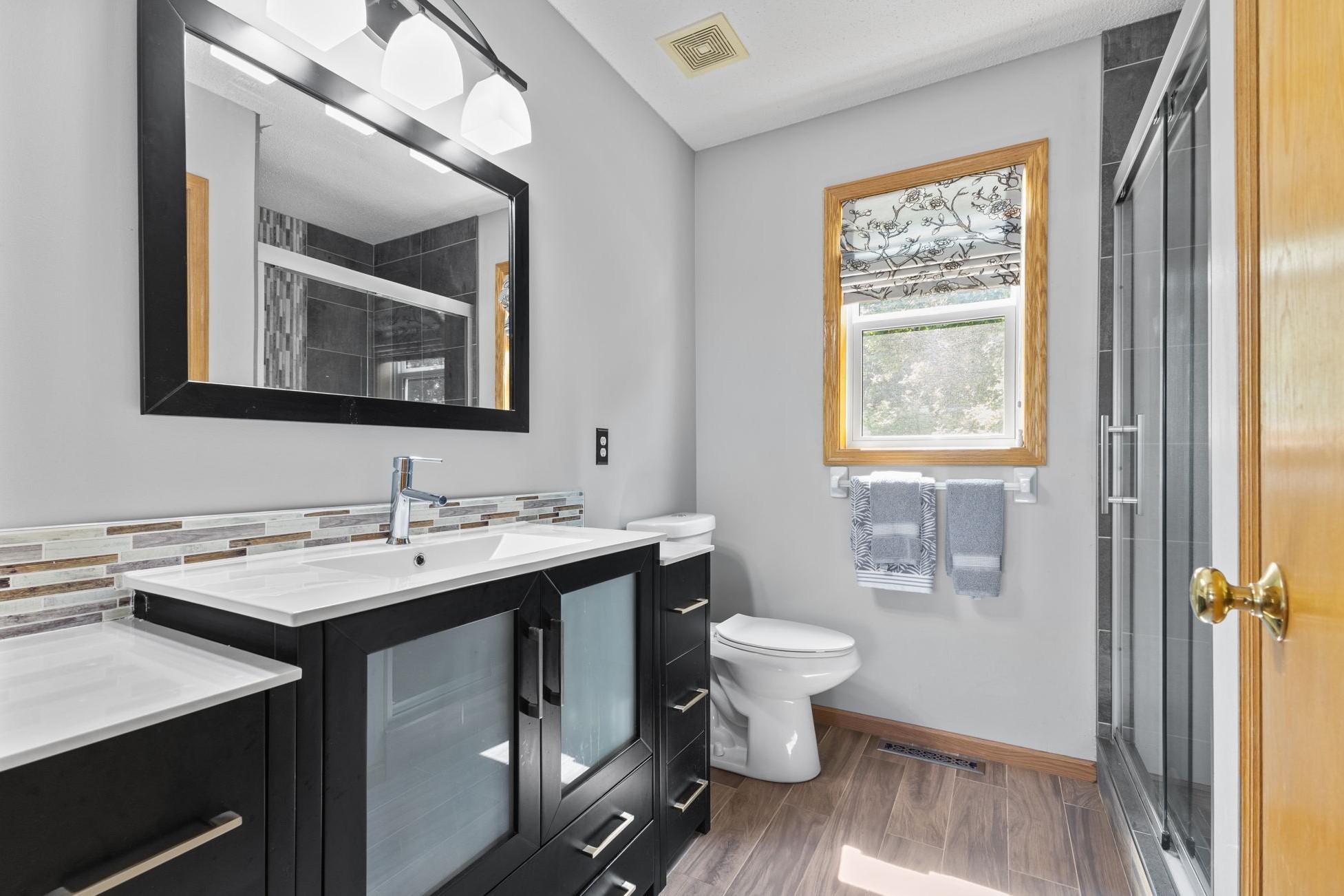 The primary bath and other bathrooms were updated in 2019.