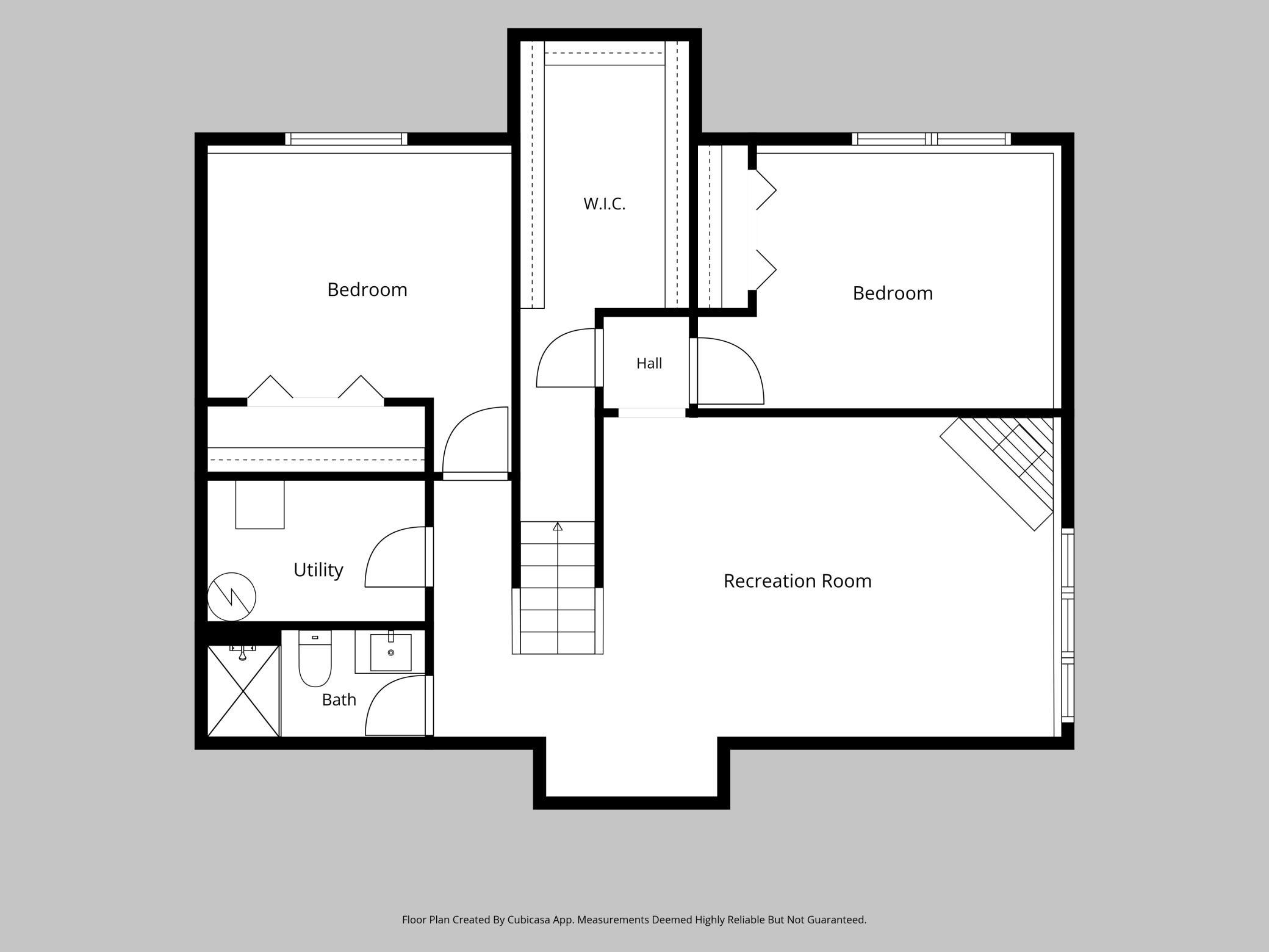 Lower Level Floor Plan - Please note all information is approximate.