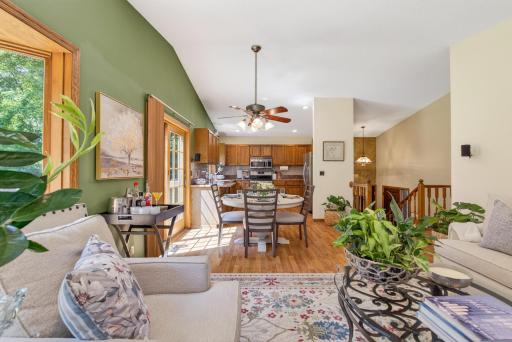 Open concept space great for entertaining