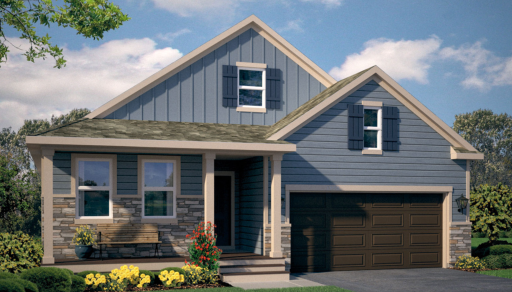 The Dover II provides charming curb appeal with it's exterior design and spacious front porch.