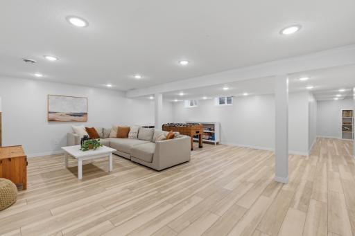 Family Room in the lower level features wide open space, great for entertaining and play!