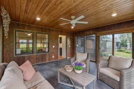 6 Full glass patio doors with access to the patio and backyard