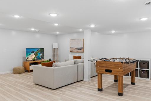 Lower level finished in 2021! Luxury plank vinyl flooring throughout the lower level