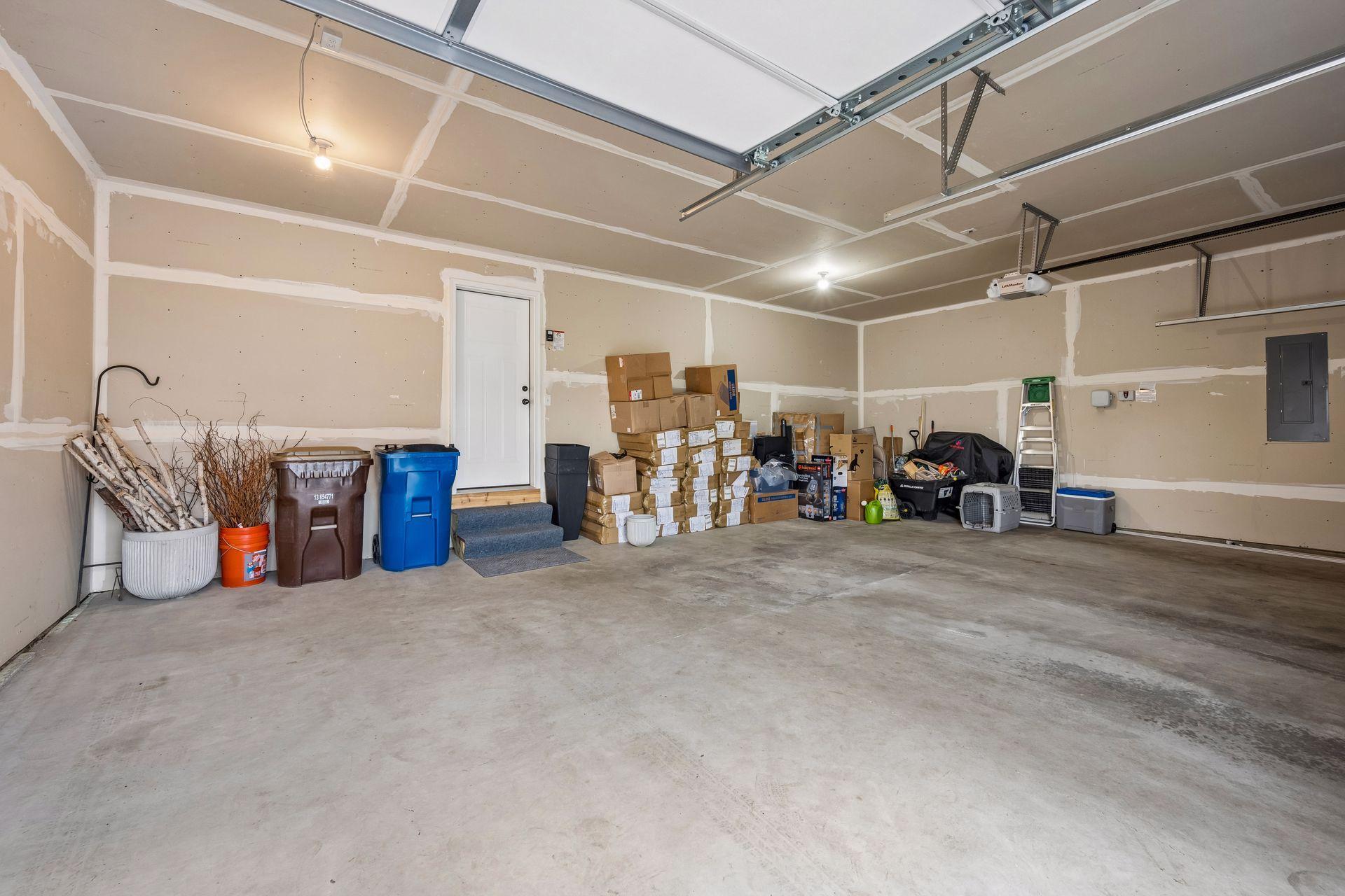 Finished 3-Car Garage