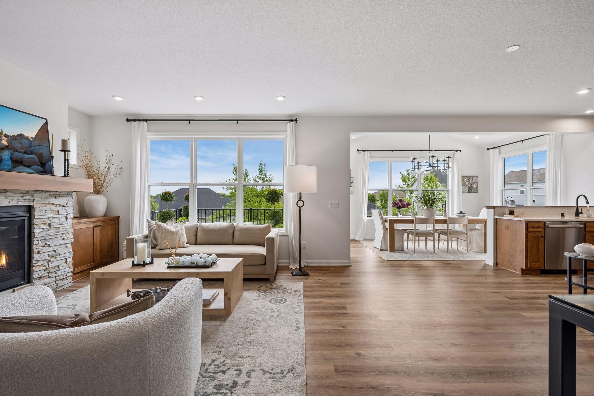 Living Room and Optional Dining Area