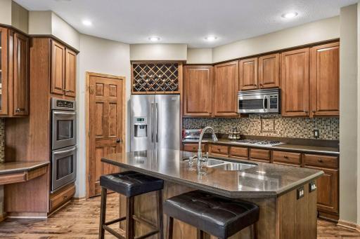 Beautiful Cherry Cabinets and Maple Millwork